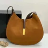 Pluszowe skórzane torby na ramię polo Ralph Lauren Polo Id Designer Half Moon Bag Wamna torba sprzęgła z pudełkiem