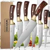 Kitchen Knives Deboning Butcher Kitchen Knives Hand Forged Stainless Steel Slaughter Fillet Knife Fish Meat Cleaver Cutting Knife Q240226