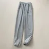 Women's Pants Ade# Couple Sweatpants Printed Leg Elastic Waist Tie Fashionable Sports Trousers Korean Trendy Loose Casual