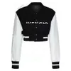 Brand New Women S Coat Fashion V Neck Letter Girl Jacket Size S M L Classic Long Sleeved Baseball Uniform Noc06