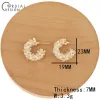 Stud Cordial Design 30pcs 21*25mm Crystal Earrings Stud/diy Jewelry Accessories/hand Made/imitation Pearl/jewelry Findings Components