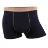 Underbyxor Produkt 2024 Solid Color Breattable Soft Cotton Spandex Mens Underwear Boxers Homme 4pcs Shorts