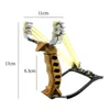 Lance-pierres de chasse élastique en alliage d'acier inoxydable Booster repose-poignet 98k fronde en alliage de précision extérieur Assassin fronde trois cartes six st YQ240226