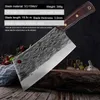 Noże kuchenne ręcznie robione kute nóż kuchenny Butcher mięso kroczenie Cleaver Chin Chef Knife 5cr15 Serbian Serbian Serbian Serbian Knife Q240226