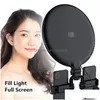 携帯電話の写真アクセサリー10 26cm led led selfie ring light p ographyビデオリングライトスタンド三脚フィル薄暗いランプ