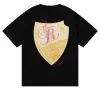 T-shirts pour garçons Top Craftsmanship Rhude Hommes Femmes T-shirts T-shirts de créateurs de mode d'été Street Casual Manches courtes Style de plage T-shirts Chemise d'impression en coton