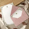 Opakowanie prezentów 5pcs gruba tekstura koperty Kawaii Letter Pads Okładka na przyjęcie weselne PACKING PACKING KARDA KOREBATRY