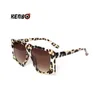 Sonnenbrille Kenbo Punk Leopard Sonnenbrille Damen Sexy Extra große Sonnenbrille UV400 Herren Gradient Shadow Steam Punk Brille Oculos Escuros J240226