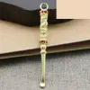 Materiale in ottone Cucchiaio di metallo Dab Portachiavi Accessori per pipa da fumo Earpick Pala Strumenti di cera Scoop Dabber per narghilè Shisha Herb Snuff 11 ZZ