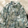 Blouses Femmes Vintage Tournesol Floral Peinture à l'huile Chemise boutonnée pour hommes Femmes Lâche Casual Streetwear Tops à manches courtes Boho Été