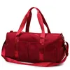 Large Capacity Travel Gym Tote Travel Bag Red Casual Shoulder Bags Weekend Portable Nylon Tote Waterproof Handbags 2020263S