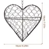 Decorative Flowers Heart Shape Iron Wire Wreath Metal Frame Succulent Pot Plant Decor Strawberry Hanging Basket Bowl