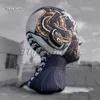 Increíble figura inflable gigante, modelo de cabeza de diosa mecánica para decoración de escenario de Carnaval