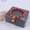 Perlen Glück Feng Shui Pi Xiu Armband Für Frauen Männer Bunte Kristall Stein Perlen Armbänder Bringen Glück Reichtum Armband Schmuck YQ240226