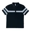 Polos Polos Striped Striped koszulki Polo Men krótki rękaw Slim Casual T-shirt Fit Business Social Clothing 2024