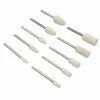 Équipements 100pcs multifonctionnel feutre de laine mandrin monté meulage accessoires de polissage ensemble de fixation ajustement Dremel1/8 pouces tige par CA