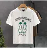 Herr t-shirts designer kort ärm 2024 Nya sommarkoreanska personliga skor tryckt rund hals pullover t-shirt topp casual wear 10rc