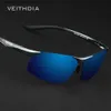 Sunglasses VEITHDIA Aluminum Magnesium Mens Polarized Vu400 Sunglasses Night Vision Glasses Mens Glasses Oculos 6502 Q240226