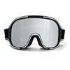 Lunettes de soleil 2024 Lunettes de ski Masque pour les yeux de sport respirant Haute définition Vue panoramique Anti-brouillard UV400 Unisexe Mode personnalisée