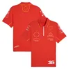 F1 Rennanzug 2024 Neues Team Summer Summer Kurzärmelig-Polo-Shirt Schnelltrocknende Männer-Sport-Shirt kann angepasst werden.