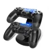 Chargers for PS4 Game Controller Charger Dual Charging Port LED Indicador Estação de carregamento/Dock/Stand para PS4/PS4 Slim/PS4 Pro gamepad