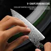 Keukenmessen Grandsharp 5,5 inch Japans Bunka keukenmes 67 lagen Damascus staal koksmessen Fruit Vlees Groentensnijder Kookgereedschap Q240226