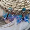 Orecchini pendenti che cambiano colore Fiore acrilico Stella Donna Regalo creativo insolito gioielli 2024