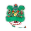 Костюмы талисмана высокого качества Pur Lion Dance Костюм из чистой шерсти Южный размер Adt Китайский народный Прямая поставка Одежда Костюмы Otomm