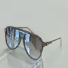 Luxu Pilot Lunettes de soleil pour hommes Argent Gris Marbre Miroir Objectif occhiali da sole firmati hommes Mode sugnlasses 1264 Nuances avec étui320C
