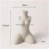 Outras artes e artesanato vasos corpo humano estilo arte vaso silencioso vento cerâmico scpture branco primitivo embrião órgão floral ins els home dhqbk