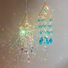 Necklaces New Crystal Wind Chimes Hanging Prisms Light Chaser Catcher Window Curtain Jewelry Pendant Chandelier Home Garden Car Room Decor