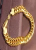 Big Miami Cuban Link Armband tjock 25mil GF Solid Gold Chain Luxurious Heavy6519025