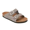 2024 tofflor för män Kvinnor Slides Sliders Designer Sandaler Black Grey Brown Clogs Suede Snake Leather Slipper Spänne Rem Sandal Mens Womens Slide Flip Flops Shoes