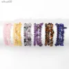 3 pezzi di perline guarigione braccialetto di quarzo rosa set donne naturali rosa braccialetti di cristallo braccialetto di pietra elasticizzata yoga gioielli femminili uomini partito YQ240226
