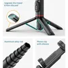 セルフィーモノポッドFGCLSY 2023新しいアルミニウム隠されたワイヤレスセルフィースティックBluetooth Shutter Monopod Phone Tripod Fill Light for Live Broadcast 24329