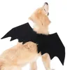 Costumes de chat, accessoires de Cosplay Po, vêtements noirs pour animaux de compagnie, décoration de la maison, couvre-chef aile de chauve-souris pour chien, tenue créative mignonne