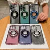 Cute Water Diamoud Soft TPU Bling Bling Magsafe Kickstand Ring Case para iPhone 11 12 13 14 15 Pro Max 15Plus iPhone15 Glitter Powder BlingBling Girl Lady