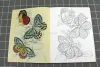 Stencils Tattoo Book Flower Story, Plant Coloring, Colored Lead, HandPainted Book, Introduktion Tutorial Book, målning av blommor