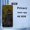 Protetor de tela de privacidade premium para iPhone 15 14 13 12 11 Pro Max Mini 8 7 Plus X XR XS Max SE Anti-Burst Anti Spy Filme de cobertura completa de vidro temperado