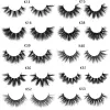 Eyelashes FOXESJI 100pairs Mink Lashes False Eyelashes With Tray No Box Reusable Fluffy Soft Natural Eyelash Extension 3D Mink Eyelashes