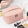 Torby kosmetyczne 2024 Net Red PU Makeup Bag magazynowanie Wyprostowanie stałych kolorów Zaawansowana przenośna toaleta