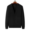Herrtröjor Spring Autumn Men Casual Sticked Cardigans Jackor Rockar Mens Button V Neck Formal Fashion Tops Plus Size 8xl