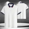 Polos pour hommes Polo d'été T-shirt Costume de travail Col Casual Business Tee Homme