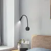 Wandlamp 3W Led met schakelaar Flexibele slang Nachtkastje Lezen Opbouwspot Slaapkamer Nachtlampje 85-220V