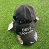 Galleryest baseball cap American style 22SS joint name graffiti splashed ink to make old cap for mens sunshade hat tide