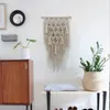 Gobelin Macrame Boho WALL WIEK DOKONIWANIE TLEVED TOBESTRY EChol Bawełniana ręcznie robana artystyka z długimi frędzlami do dekoracji domowej