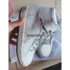 Goldenss Goose Golden Designer Mid-Top Sneakers with Silver Glitter Signature Ankle Detal