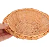 Dinnerware Sets Woven Fruit Basket Wicker Serving Decorative Hamper Party Storage Plate Multifunction Sundries Holder