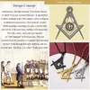 Hänge halsband u7 frimurer halsband freemason squareecompass brev g symbol rostfritt stål gratis och accepterade murarikonsmycken