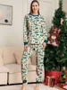 Familj matchande kläder familj jul pyjamas söt dinosauri mönster 2 bit set jul kostym sömnkläder fancy nyår familj look mor barn